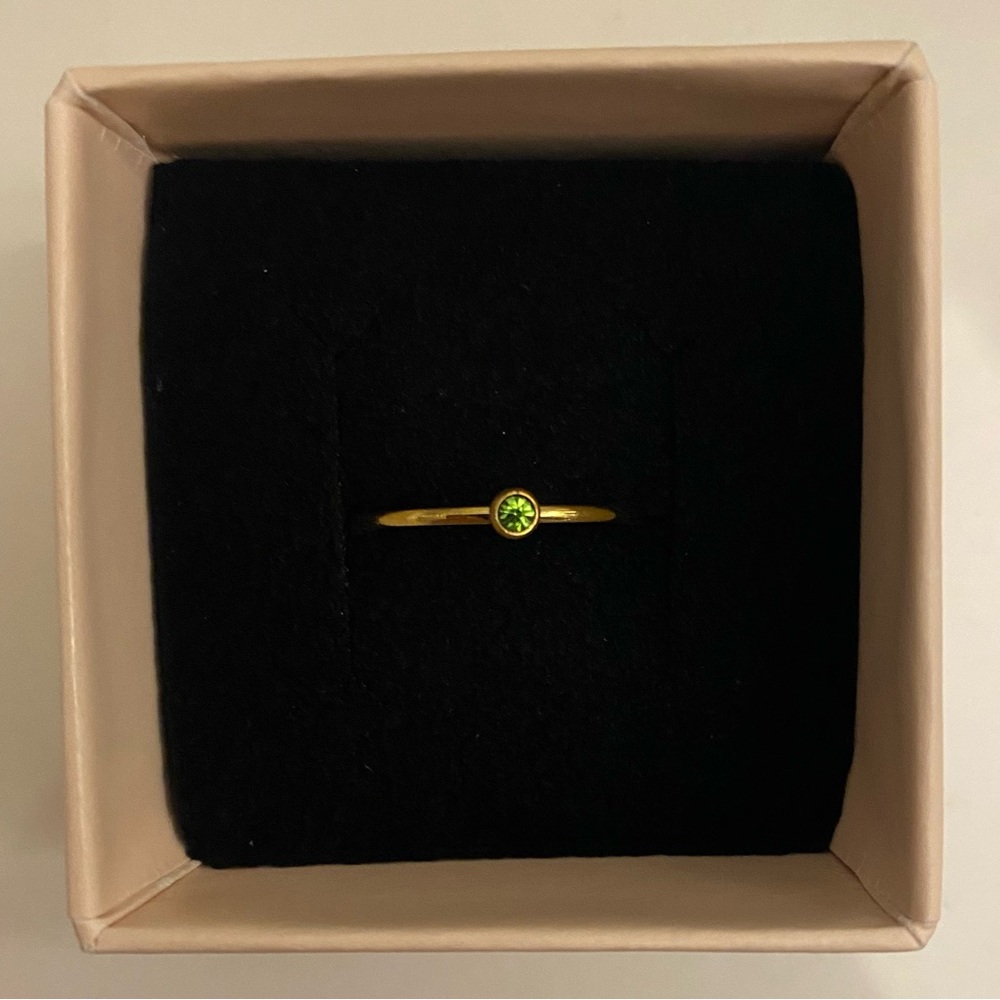 Dainty Minimalist Birthstone Ring